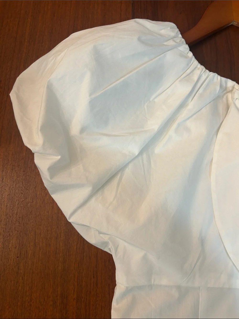 J. Crew White Puff-Sleeve Tie-Back Blouse